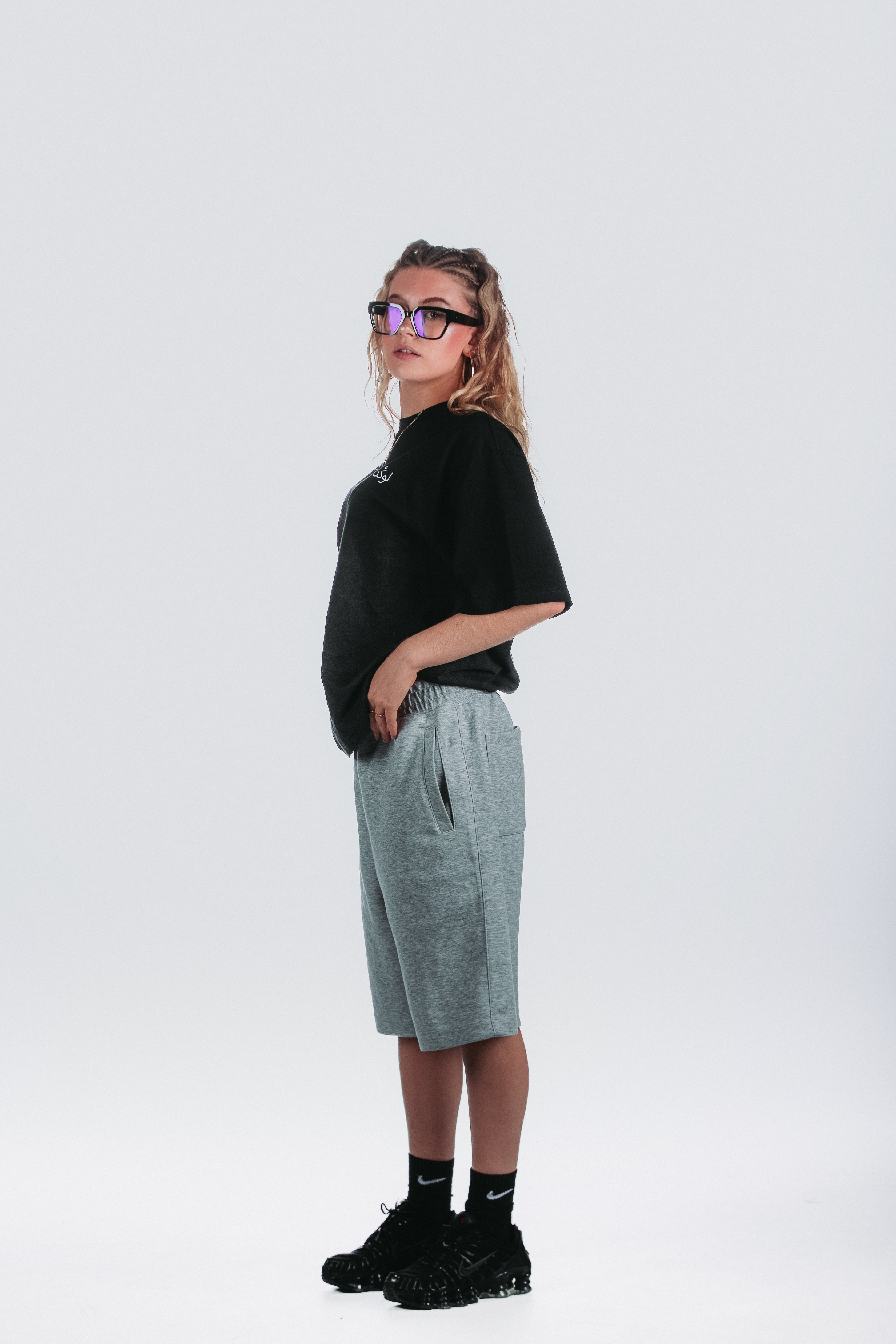 T-shirt Oversize Noir Gradient Arabic Logo – LOCKD (by Lebouseuh)