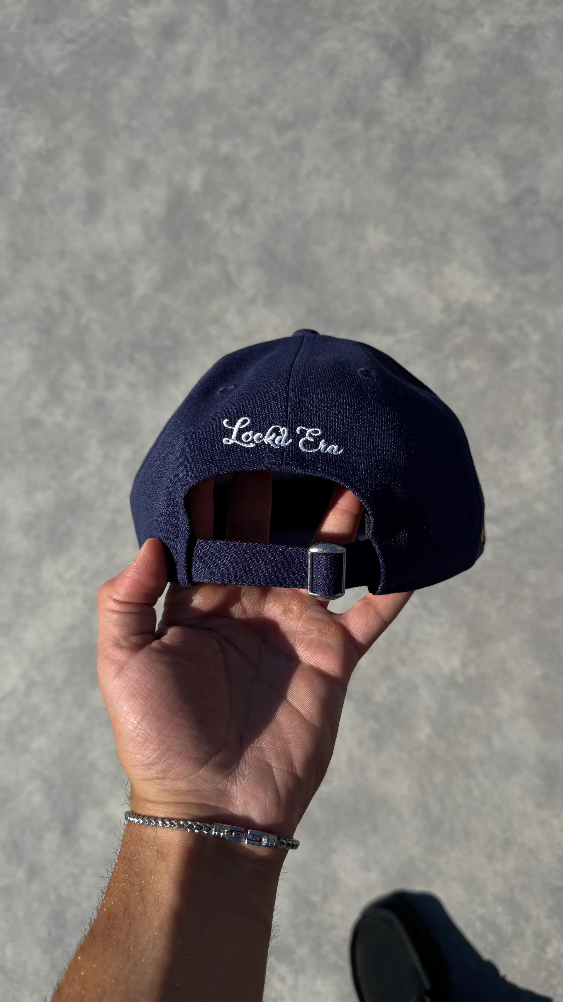 Casquette LOCKD navy ajustable – inscription Lockd Era brodée