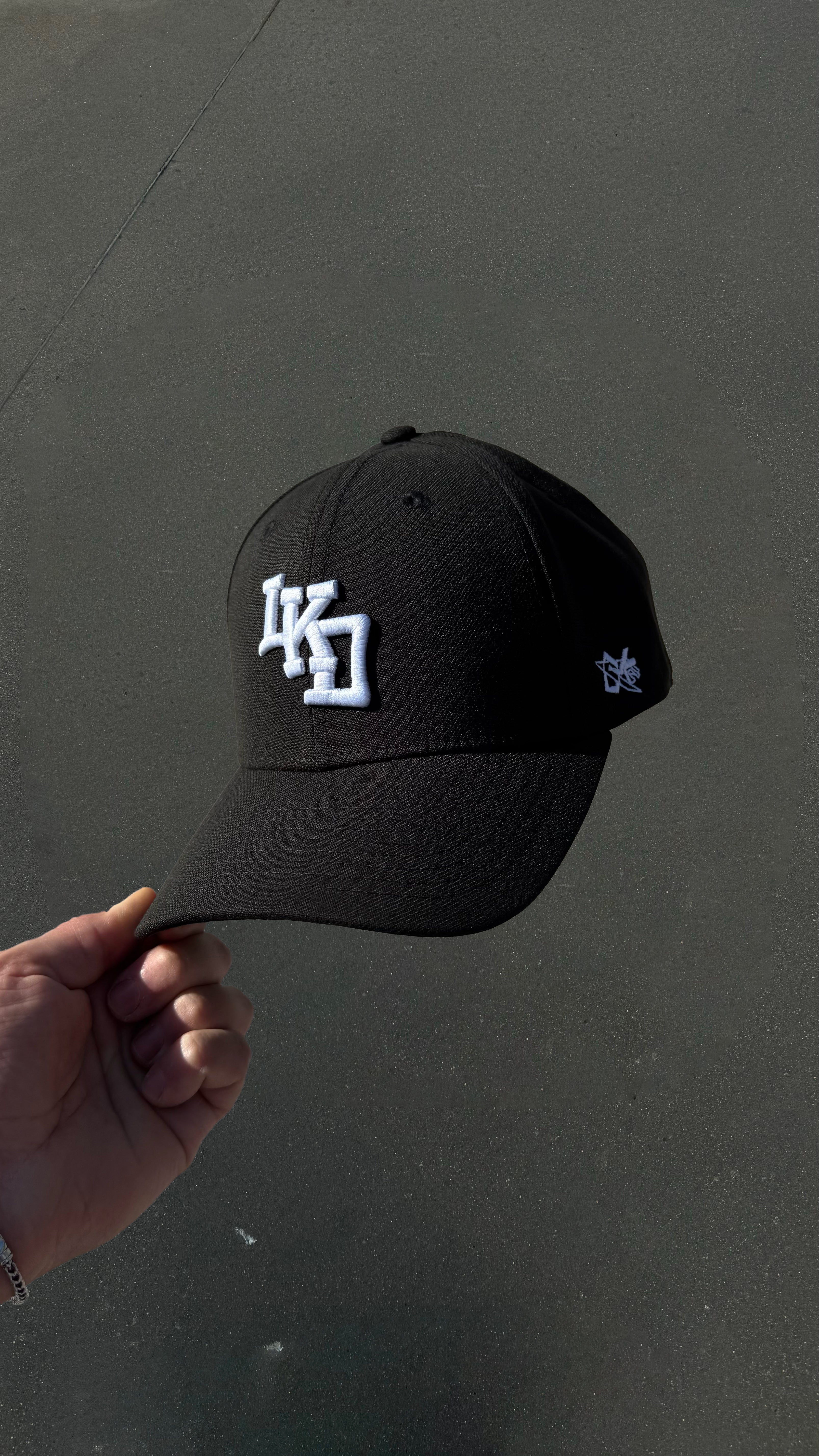 Casquette Noire Timeless – LOCKD Straight Fit (by Lebouseuh)